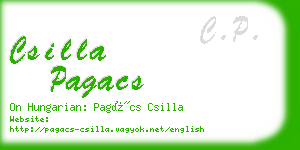 csilla pagacs business card